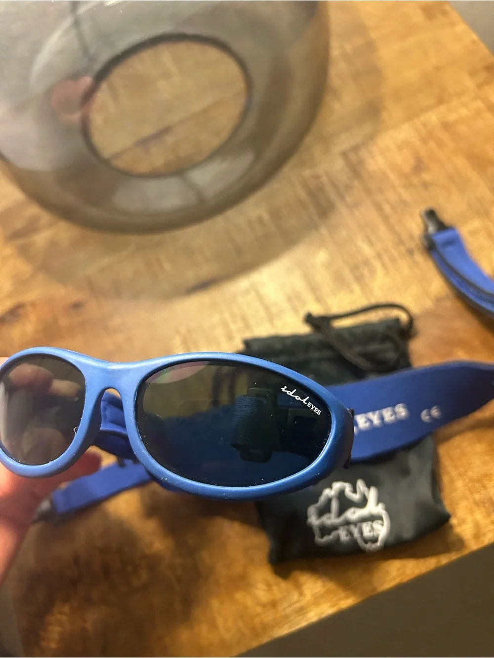 Idol Eyes Baby Sunnies Blue Sunglasses with Adjustable Strap